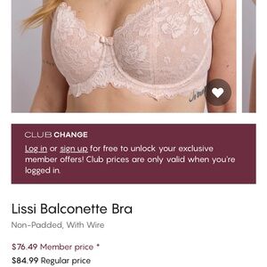 Change Lissi Women's Lace Balconette Bra in Nude lace